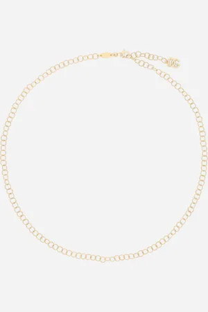 Dolce & Gabbana Rainbow Alphabet Twisted Wire Chain Neckalce In Yellow 18kt - Woman Necklaces Onesize