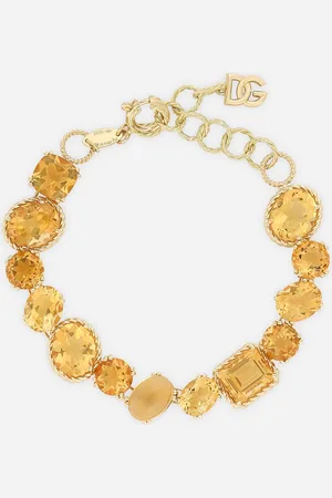 Dolce & Gabbana Anna Bracelet In Yellow 18kt With Citrines - Woman Bracelets Onesize