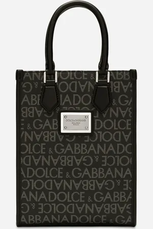 Dolce & Gabbana Small Coated Jacquard Bag - Man Shoppers Multi-colored Fabric Onesize