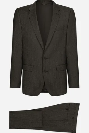 Dolce & Gabbana Single-breasted Pinstripe Wool Martini-fit Suit - Man Suits And Blazers Fabric 44