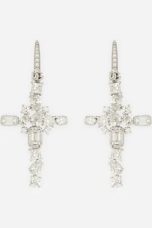 Dolce & Gabbana Easy Diamond Earrings In Gold 18kt Diamonds - Woman Earrings Gold Onesize
