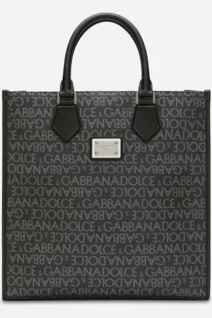 Dolce & Gabbana Medium Coated Jacquard Shopper - Man Shoppers Multi-colored Fabric Onesize