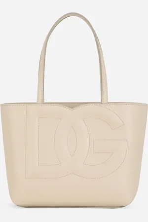 Dolce & Gabbana Small Dg Logo Shopper - Woman Tote Bags Leather Onesize