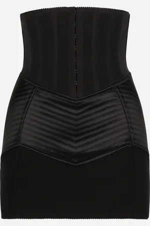 Dolce & Gabbana Short Skirt With Corset Belt Detail - Woman Skirts Multi-colored 44