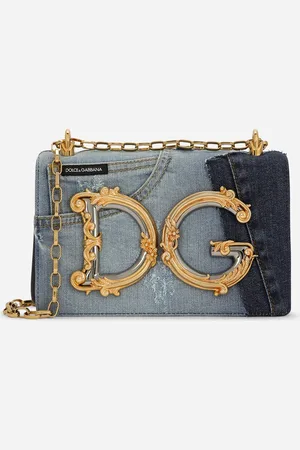 Dolce & Gabbana Dg Girls Bag In Patchwork And Plain Calfskin - Woman Shoulder And Crossbody Bags Onesize