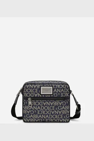 Dolce & Gabbana Coated Jacquard Crossbody Bag - Man Crossbody Bags Fabric Onesize
