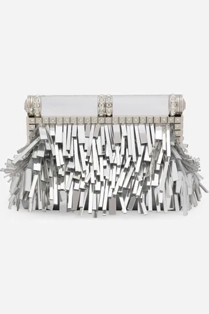 Dolce & Gabbana Mordore Nappa Bag With Fringing - Woman Clutches Mini And Micro Bags Onesize