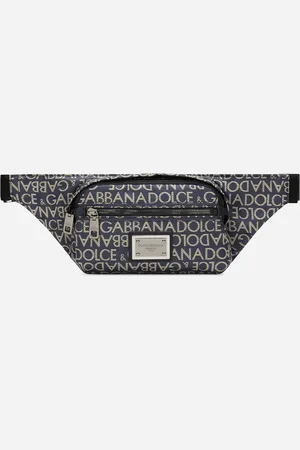 Dolce & Gabbana Small Coated Jacquard Belt Bag - Man Backpacks And Fanny Packs Fabric Onesize
