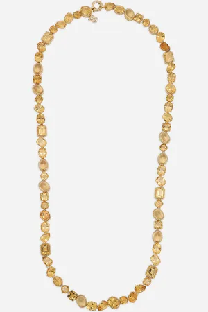 Dolce & Gabbana Anna Sautoir In Yellow 18kt With Citrines - Woman Necklaces Onesize