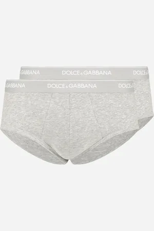 Dolce & Gabbana Stretch Cotton Brando Briefs Two-pack - Man Underwear And Loungewear Cotton 3