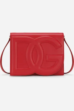Dolce & Gabbana Calfskin Dg Logo Crossbody Bag - Woman Shoulder And Crossbody Bags Leather Onesize