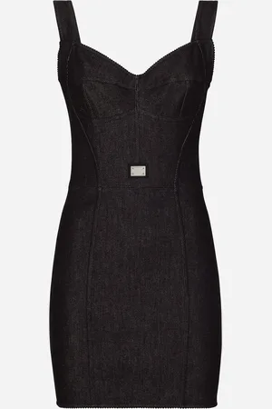 Dolce & Gabbana Cotton Denim Corset Dress - Woman Denim And Jeans Multi-colored 36