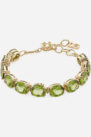 Dolce & Gabbana Anna Bracelet In Yellow 18kt And Peridots - Woman Bracelets Onesize