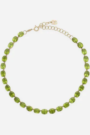 Dolce & Gabbana Anna Necklace La Yellow 18kt And Peridots - Woman Necklaces Onesize