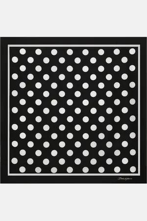 Dolce & Gabbana Silk Twill Scarf With Polka-dot And Striped (70x70) - Woman Scarves And Silks Onesize