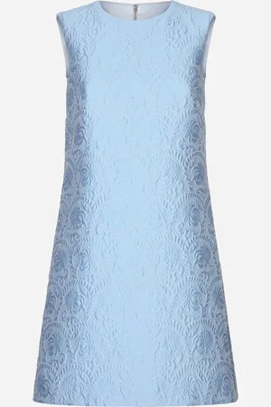 Dolce & Gabbana Short Floral Quilted Jacquard A-line Dress - Woman Dresses 36
