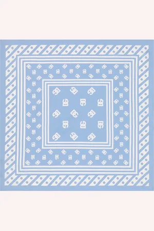 Dolce & Gabbana Silk Twill Foulard With All-over Dg Logo Print (50x50) - Woman Scarves And Silks Onesize