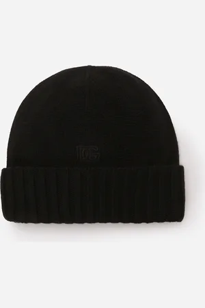 Dolce & Gabbana Cashmere Hat With Dg Logo Embroidery - Woman Hats And Gloves Onesize