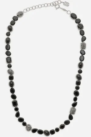 Dolce & Gabbana Anna Necklaces In Gold 18kt And Black Spinels - Woman Necklaces Gold Onesize