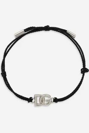 Dolce & Gabbana Cord Bracelet With Dg Logo - Man Bijoux Multi-colored Metal Onesize