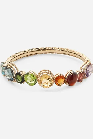 Dolce & Gabbana Rainbow Bracelet In Yellow 18kt With Multicolor Gemstones - Woman Bracelets S