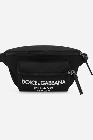 Dolce & Gabbana Nylon Belt Bag With Logo - Man Accessories Onesize
