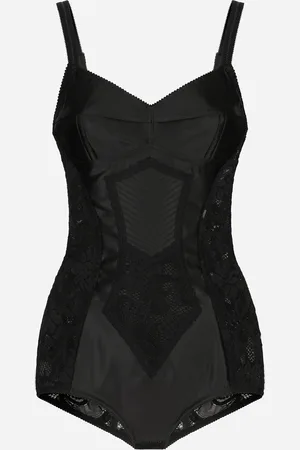 Dolce & Gabbana Corset Lace And Satin Bodysuit - Woman Shirts And Tops 38