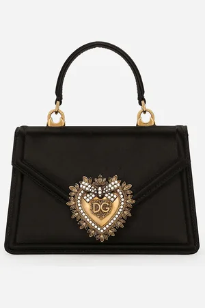 Dolce & Gabbana Small Satin Devotion Bag - Woman Shoulder And Crossbody Bags Viscose Onesize