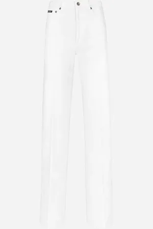 Dolce & Gabbana Flared Denim Jeans - Woman Denim And Jeans Multi-colored 36