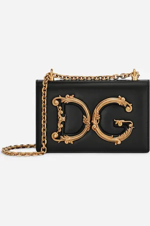 Dolce & Gabbana Nappa Leather Dg Girls Shoulder Bag - Woman Shoulder And Crossbody Bags Leather Onesize