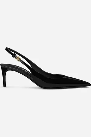 Dolce & Gabbana Patent Leather Slingbacks - Woman Pumps And Slingback Leather 35.5