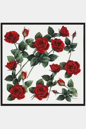 Dolce & Gabbana Silk Jacquard Twill Foulard With All-over Dg Logo Rose (90x90) - Woman Scarves And Silks Onesize