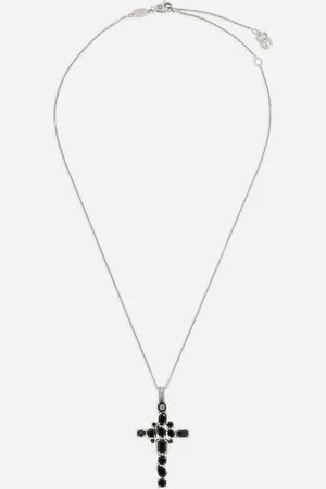 Dolce & Gabbana Anna Pendant In Gold 18kt And Black Spinels - Woman Charms Gold Onesize