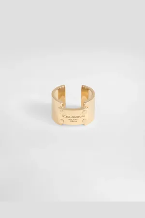 Dolce & Gabbana Ring With Logo Tag - Man Bijoux Metal M
