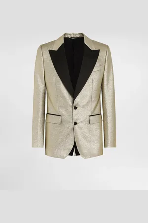 Dolce & Gabbana Single-breasted Lamé Jacquard Tuxedo Jacket - Man Suits And Blazers 44