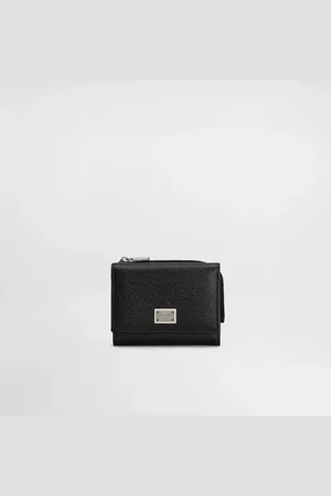 Dolce & Gabbana Calfskin French-flap Wallet With Logo Tag - Man Wallets And Small Leather Goods Leather Onesize