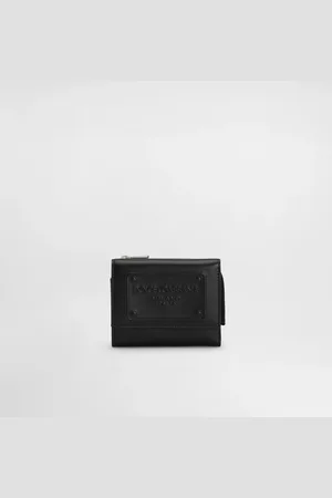 Dolce & Gabbana Calfskin French Flap Wallet With Raised Logo - Man Wallets And Small Leather Goods Leather Onesize