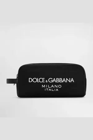 Dolce & Gabbana Nylon Toiletry Bag With Rubberized Logo - Man Wallets And Small Leather Goods Nylon Onesize
