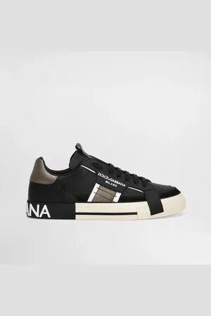 Dolce & Gabbana Calfskin 2.zero Custom Sneakers With Contrasting Details - Man Sneakers Multi-colored Leather 39