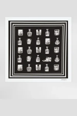 Dolce & Gabbana Silk Scarf With Liquor - Man Scarves And Silks Onesize