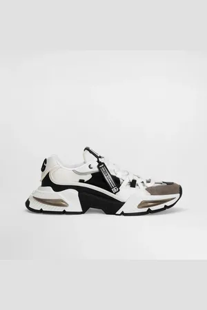 Dolce & Gabbana Mixed-material Airmaster Sneakers - Man Sneakers Black Fabric 40