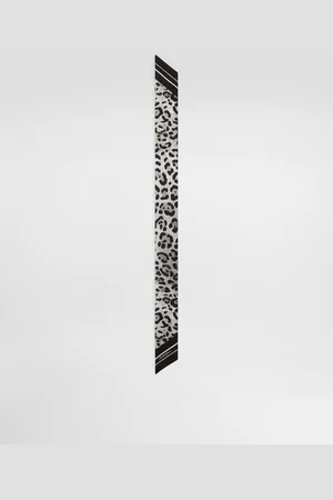 Dolce & Gabbana Leopard- Twill Headscarf (6x100) - Woman Scarves And Silks Onesize