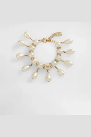 Dolce & Gabbana Bracelet With Spheres, Teardrop Accents And Dg Logo - Woman Bijoux Metal Onesize