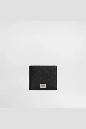 Dolce & Gabbana Calfskin Bifold Wallet With Logo Tag - Man Wallets And Small Leather Goods Leather Onesize