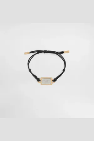 Dolce & Gabbana Cord Bracelet With Branded Tag - Man Bijoux Multi-colored Metal Onesize