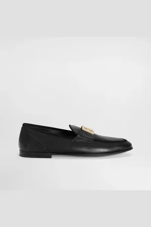 Dolce & Gabbana Calfskin Slippers - Man Driver Shoes And Loafers Leather 39
