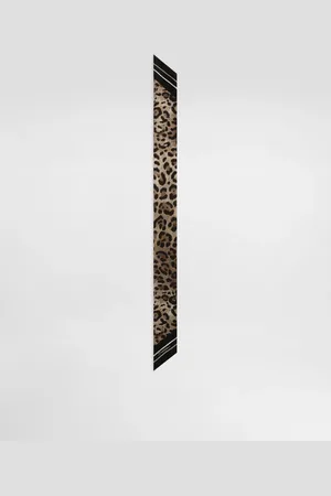 Dolce & Gabbana Leopard- Twill Headscarf (6x100) - Woman Scarves And Silks Onesize