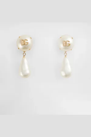 Dolce & Gabbana Teardrop Earrings With Dg Logo - Woman Bijoux Metal Onesize