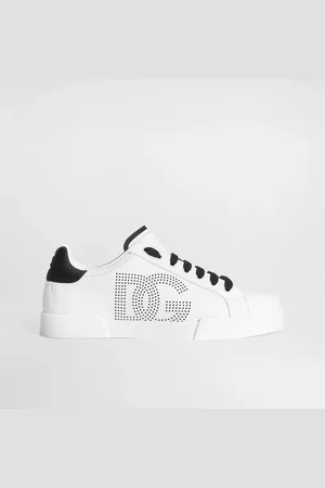 Dolce & Gabbana Calfskin Portofino Sneakers - Man Sneakers Black 39