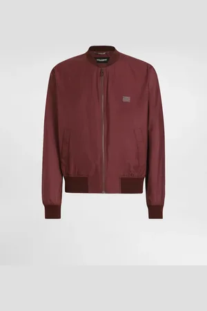 Dolce & Gabbana Technical Fabric Bomber Jacket With Tag - Man Coats And Jackets Burgundy 48